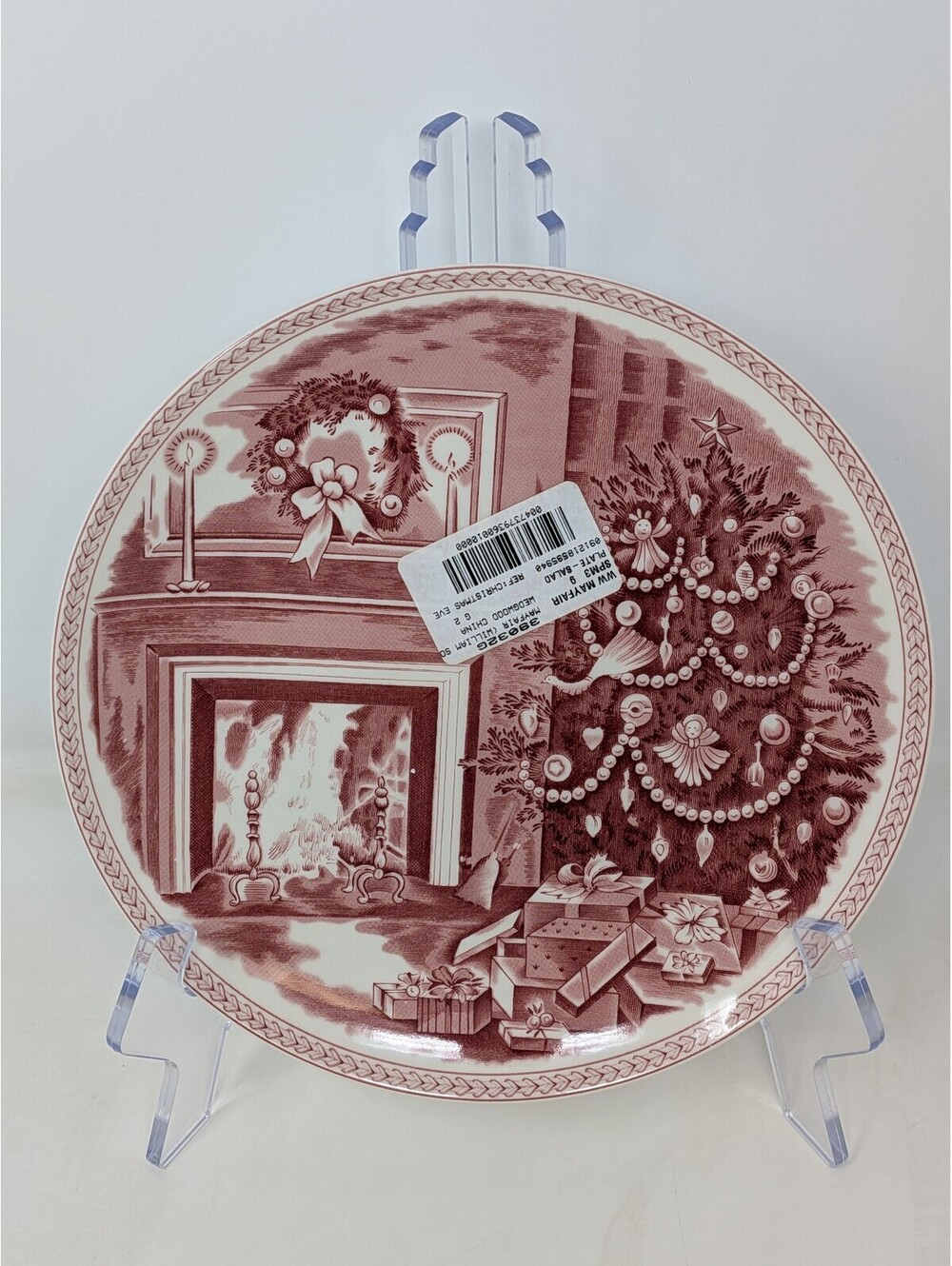 Vintage Wedgwood Williams-Sonoma Christmas Eve Salad Plate 8.75" New